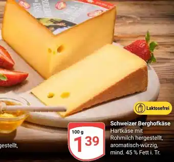 Globus Schweizer Berghofkäse Angebot