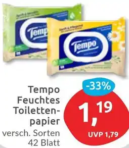 Budni Tempo Feuchtes Toilettenpapier Angebot