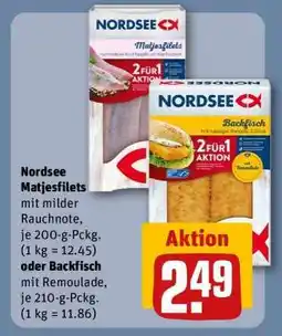 REWE NORDSEE Matjesfilets* oder Backfisch Angebot