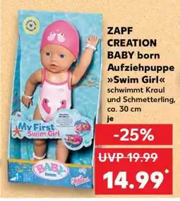 Kaufland ZAPF CREATION BABY born Aufziehpuppe Swim Girl Angebot