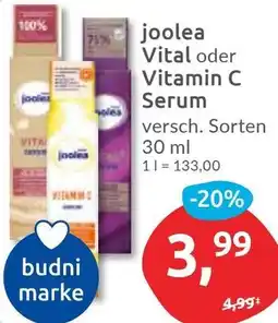 Budni joolea Vital oder Vitamin C Serum Angebot