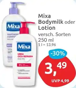 Budni Mixa Bodymilk oder Lotion Angebot