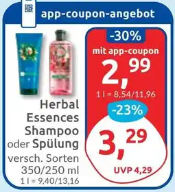 Budni Herbal Essences Shampoo oder Spülung Angebot