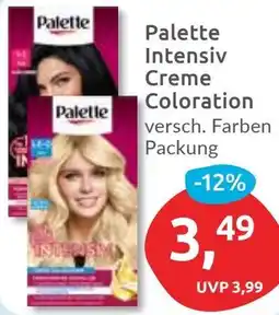 Budni Palette Intensiv Creme Coloration Angebot