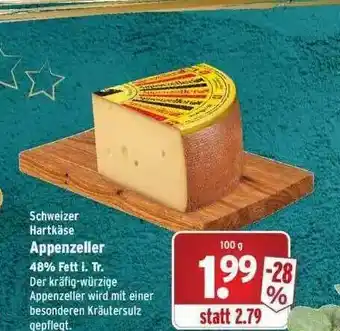 Wasgau Schweizer Hartkäse Appenzeller Angebot