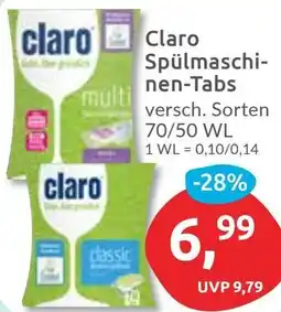 Budni Claro Spülmaschinen-Tabs Angebot
