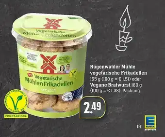 Edeka Rügenwalder Mühle Vegetarische Frikadellen Oder Vegane Bratwurst Angebot