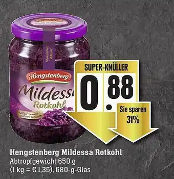 Edeka Hengstenberg Mildessa Rotkohl Angebot