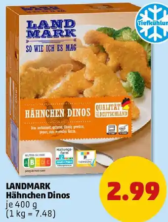 PENNY LANDMARK Hähnchen Dinos Angebot
