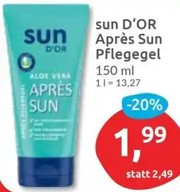 Budni sun D'OR Après Sun Pflegegel Angebot