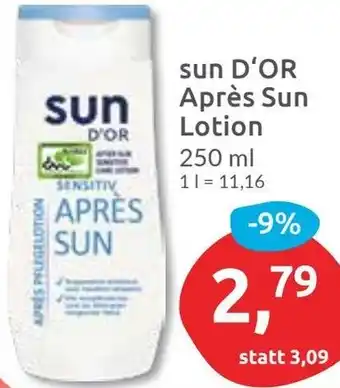 Budni sun D'OR Après Sun Lotion Angebot