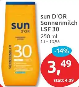 Budni sun D'OR Sonnenmilch LSF 30 Angebot