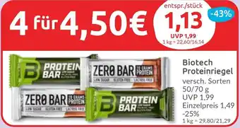 Budni Biotech Proteinriegel Angebot