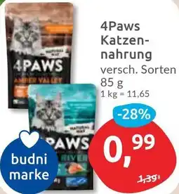 Budni 4Paws Katzennahrung Angebot
