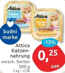 Budni Attica Katzennahrung Angebot