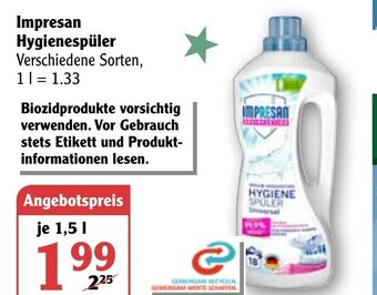 Globus Impresan Hygienespuler Angebot