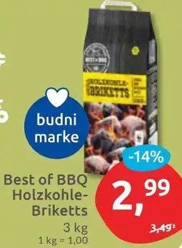 Budni Best of BBQ Holzkohle Briketts Angebot