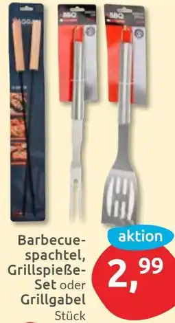 Budni Barbecuespachtel, Grillspieße Set oder Grillgabel Angebot