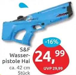 Budni S&F Wasserpistole Hai Angebot