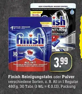 Edeka Finish Reinigungstabs Oder Pulver Angebot