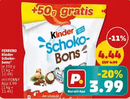 PENNY FERRERO Kinder Schokobons Angebot