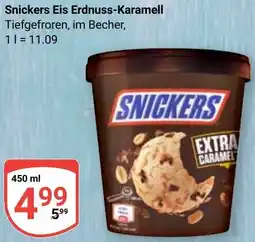Globus Snickers Eis Erdnuss-Karamell Angebot