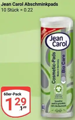 Globus Jean Carol Abschminkpads Angebot