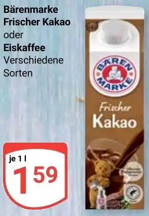 Globus Bärenmarke Frischer Kakao oder Eiskaffee Angebot