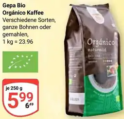Globus Gepa Bio Orgánico Kaffee Angebot