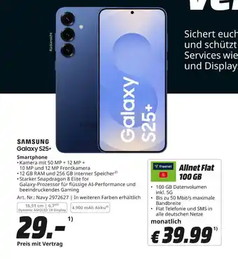 MediaMarkt Samsung galaxy s25+ smartphone Angebot