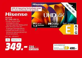 MediaMarkt Hisense 55 a 6 n 55 uhd-led tv Angebot
