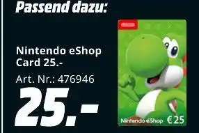MediaMarkt Nintendo eshop card Angebot
