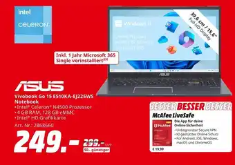 MediaMarkt Asus vivobook go 15 e510ka-ej225ws notebook Angebot