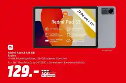 MediaMarkt Xiaomi redmi pad se 128 gb tablet Angebot