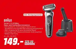 MediaMarkt Braun series 7 71-s7200cc nass- und trockenherrenrasierer Angebot