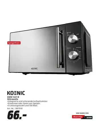 MediaMarkt Koenic kmw 1221 b mikrowelle Angebot