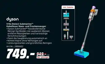 MediaMarkt Dyson v15s detect submarine kabelloser nass- und trockensauger Angebot