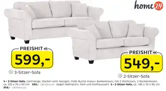 XXXLutz Home24 3-sitzer-sofa oder 2-sitzer-sofa Angebot