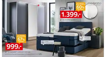 XXXLutz Moderano schwebetürenschrank oder boxspringbett Angebot