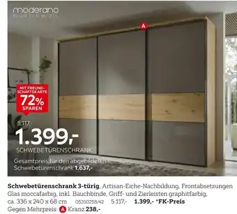 XXXLutz Moderano schwebetürenschrank 3-türig Angebot