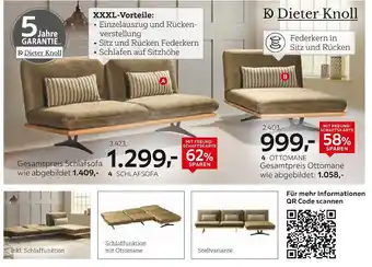 XXXLutz Dieter knoll schlafsofa oder ottomane Angebot
