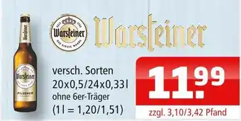 Getränke Oase Warsteiner Angebot