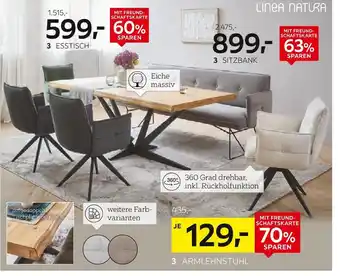 XXXLutz Esstisch, armlehnstuhl oder sitzbank Angebot