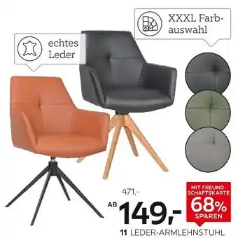 XXXLutz Leder-armlehnstuhl Angebot