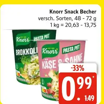 Marktkauf Knorr snack becher Angebot