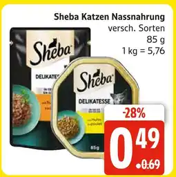 Marktkauf Sheba katzen nassnahrung Angebot