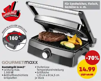 PENNY GOURMETmaxx Kontaktgrill 16445 Angebot