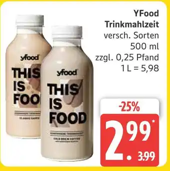 Marktkauf Yfood trinkmahlzeit Angebot