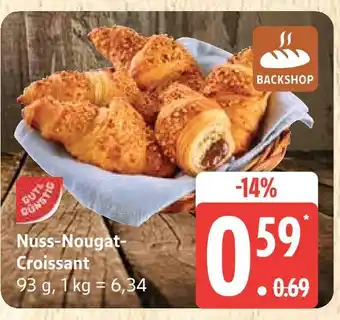 Marktkauf Backshop nuss-nougat-croissant Angebot