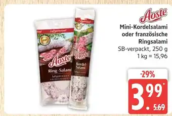 Marktkauf Aoste mini-kordelsalami Angebot